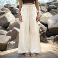 Biege linen pants